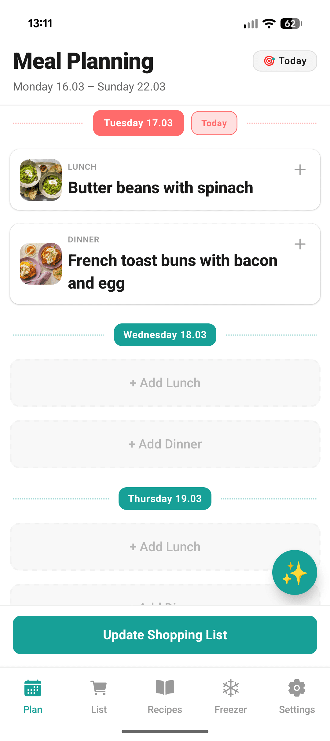 Weekly planner
